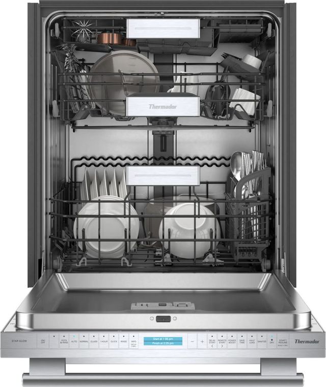 Thermador® Star Sapphire® 24" Stainless Steel Built In Dishwasher-2