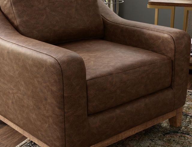 International Furniture Direct Olivo Brown Arm Chair-4