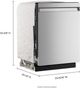 KitchenAid® 24" PrintShield™ Stainless Steel 360° Max Jets™ Third Rack Top Control Built-In Dishwasher with ProDry™ System and Ultra-bright LED Lighting-3