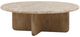 Dovetail Furniture Layna Beige Coffee Table with Natural Base-0
