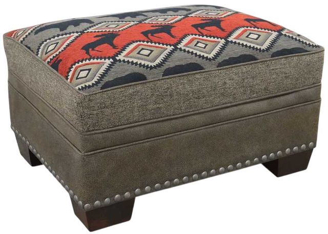 Marshfield Furniture McKinley Gray Storage Ottoman-0