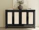 International Furniture Direct Solara Black Console-1