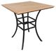 CabanaCoast® Customizable Skye Aluminum/Wooden 42" Outdoor Square Bar Table-0