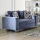 Furniture of America® Jodie Satin Blue Loveseat-0