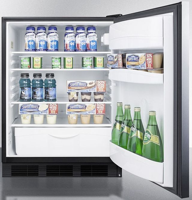 Accucold® by Summit® 24" 5.5 Cu. Ft. Stainless Steel Compact Refrigerator-3