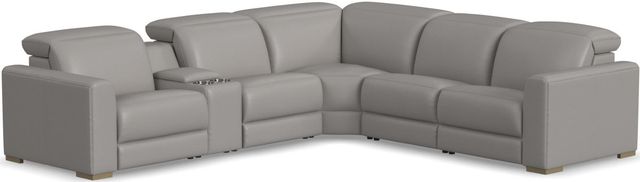 Flexsteel® Aurora 6-Piece Ash Power Reclining Sectional with Power Headrests-0