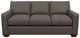 La-Z-Boy® Shiloh Greystone Leather Queen Sleeper Sofa-1