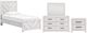 Signature Design by Ashley® Cayboni 4-Piece Whitewash Twin Panel Bed Set-0