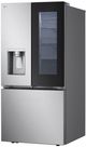 LG 33 in. 24.5 Cu. Ft. Print Proof Stainless Steel French Door Refrigerator -2