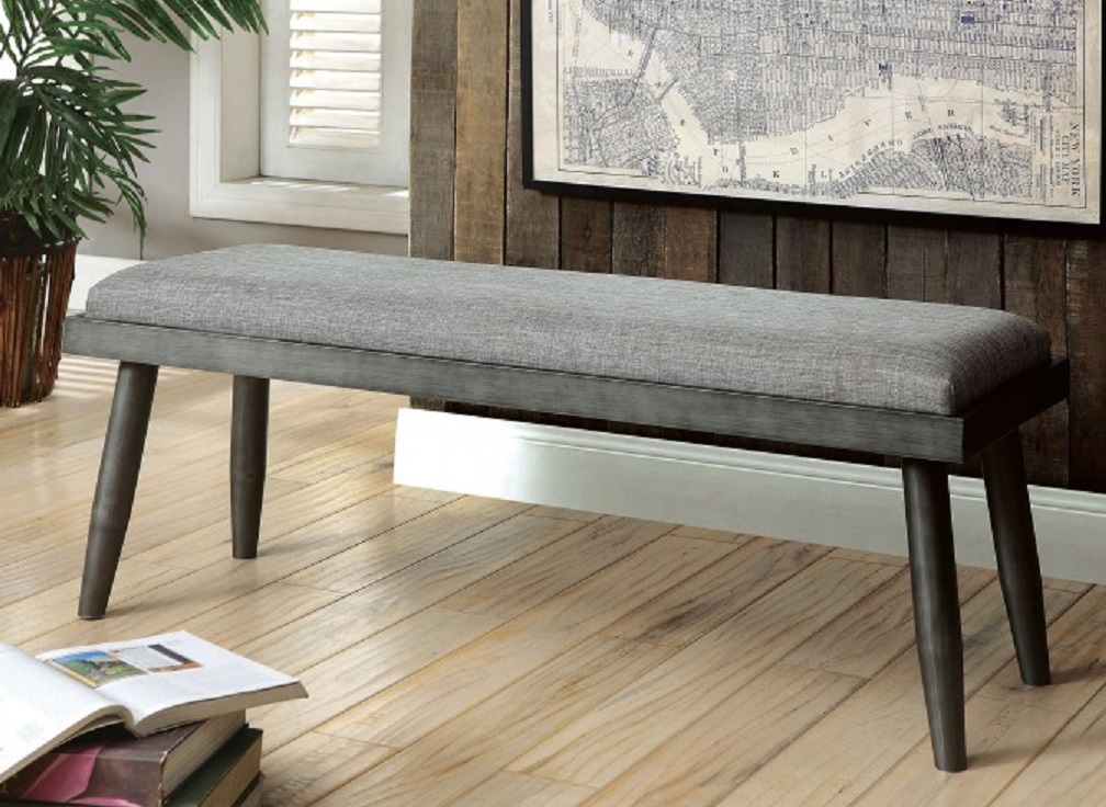 Furniture of America Vilhelmi I Gray Bench
