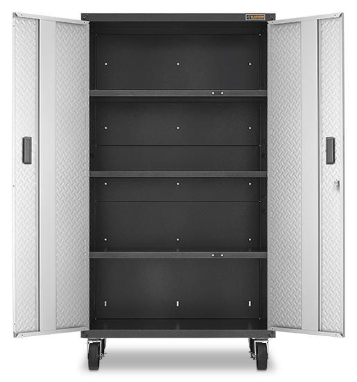 Gladiator® Ready-to-Assemble Silver Tread Mobile Storage Cabinet-3
