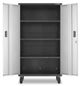 Gladiator® Ready-to-Assemble Silver Tread Mobile Storage Cabinet-3