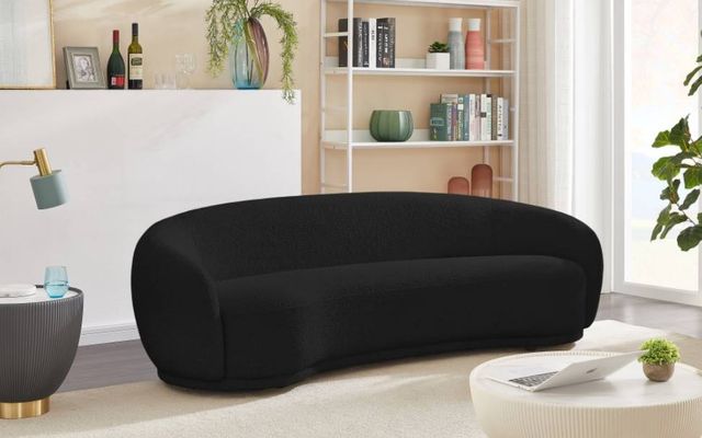Meridian Furniture Hyde Black Boucle Fabric Sofa-3