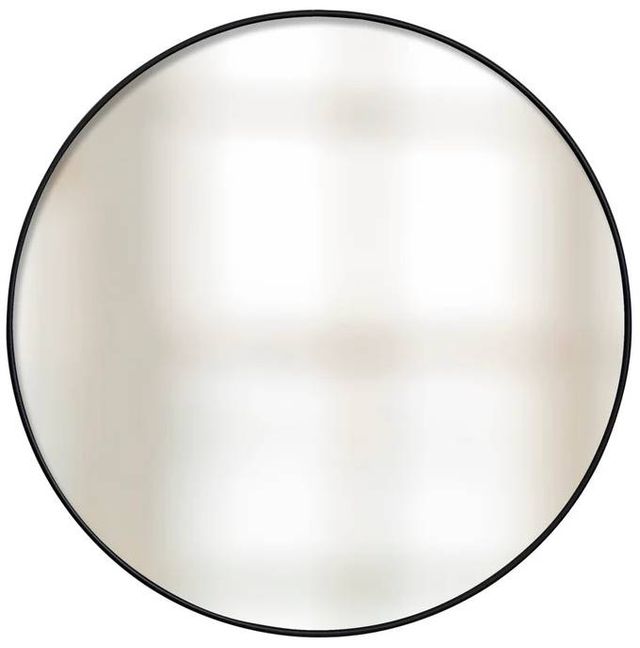 StyleCraft Black Round 32" Mirror-0