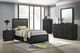 Coaster® Cavelle 5-Piece Black Youth Twin Upholstered Panel Bedroom Set-1