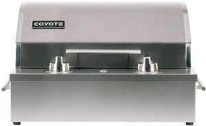 Front view of the Coyote® Outdoor Living C-Series 18.13” Stainless Steel Built In Electric Grill
