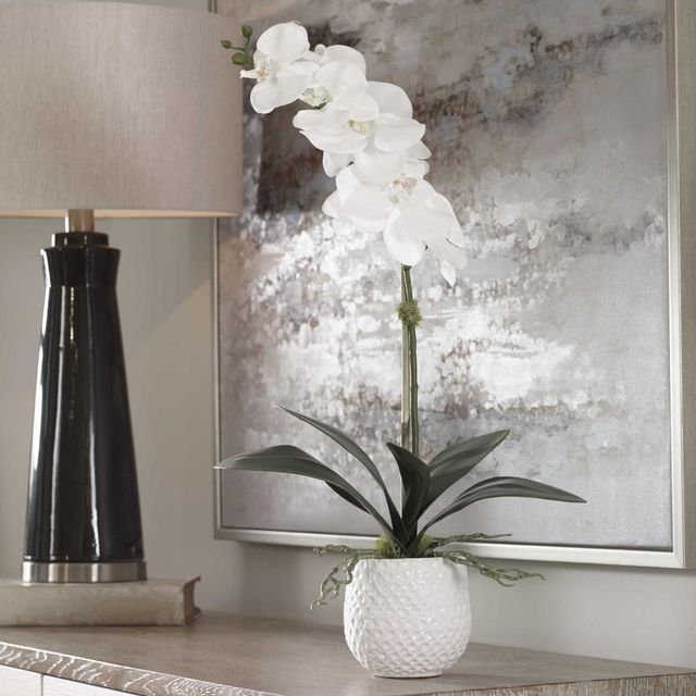 Uttermost® Cami Green/White Orchid-1