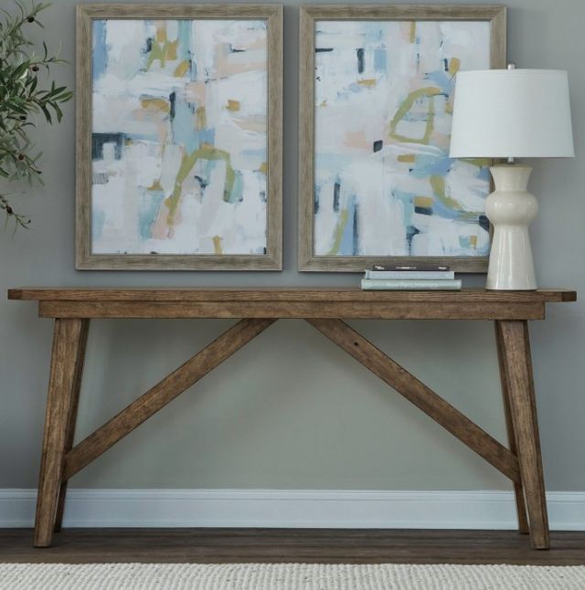 Liberty Furniture Carolina Park Amber Brown Sofa Table-1