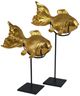 Currey & Company Goldfish Black/Gold Set-0