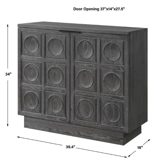 Uttermost® Shelby Ebony Stained Cabinet-2