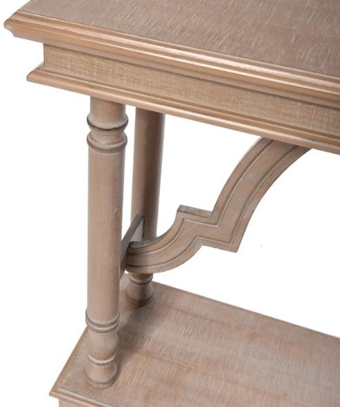 StyleCraft Weathered Brown Trestle Console Table-3