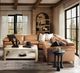 Hooker® Furniture Ready-Made Upholstery Jericho 5-Piece Dallas Toffee Power Reclining Sectional-2