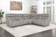 New Classic® Home Furnishings Kamari 3-Piece Gray L-Shape Power Reclining Sectional-1