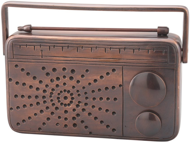 Moe's Home Collection Antique Bronze Radio Table Top Decor-0