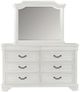 New Classic® Home Furnishings Lyndhurst Vintage White Dresser and Mirror Set-2