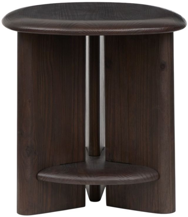 Magnussen Home® Upton Coffee Bean Brown Shaped End Table-1