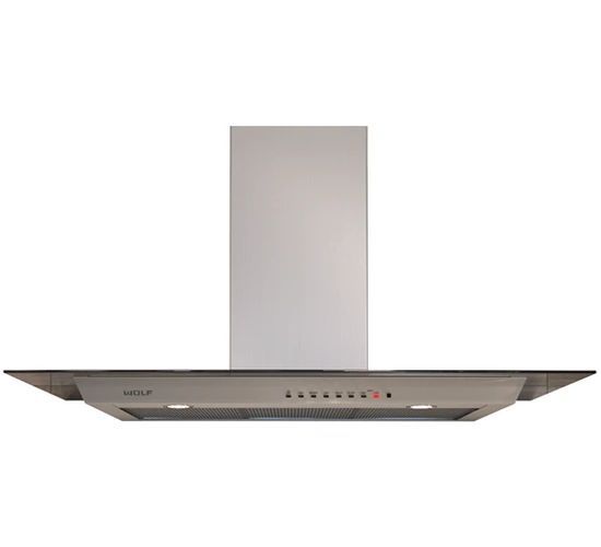 Wolf® 45" Stainless Steel & Glass Wall Range Hood-0