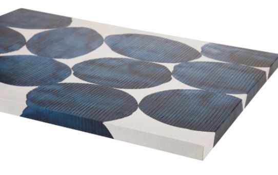 Olliix by INK+IVY Painted Puzzle Blue Heavy Gel Coat Canvas-2