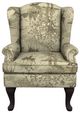 Best® Home Furnishings Customizable Sylvia 31'' Wing Back Chair with Espresso Legs-1