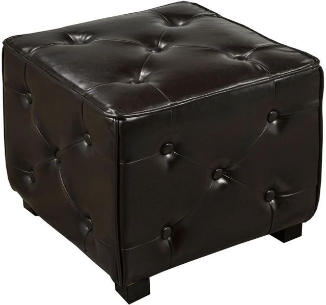 Brassex Inc. Espresso Ottoman-0