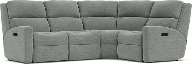 Flexsteel® Catalina Blue Arctic Reclining Sectional-0