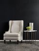 Hooker® Furniture Melange Bellis White Accent Table with Bronze Base-1