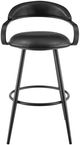 Armen Living Gardenia Vintage Black Bar Stool-3