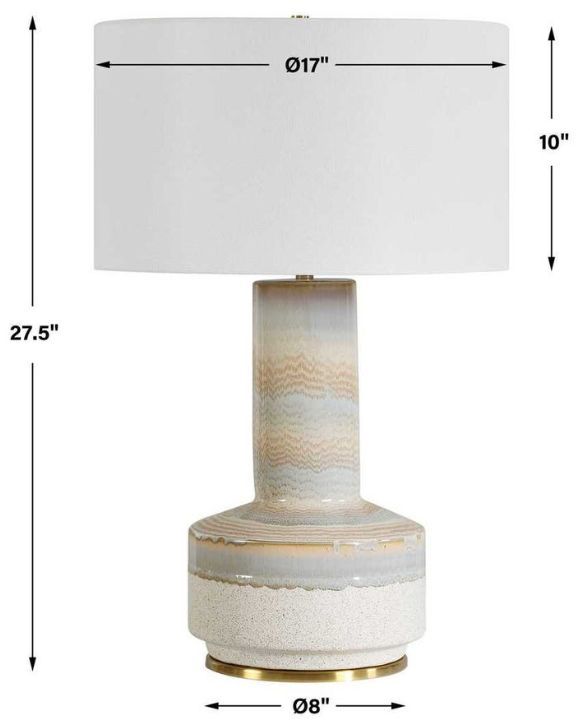 Uttermost® Armitage Speckled Matte Table Lamp-3