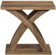 Mazin Furniture Higgins Faux Rustic Qak End Table-1