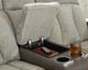 Signature Design by Ashley® WhipLash Sisal Power Reclining Loveseat with Console and Adjustable Headrest-4