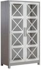 Liberty Furniture Palmetto Heights Two-Tone Shell White/Driftwood Bunching Display Cabinet-0