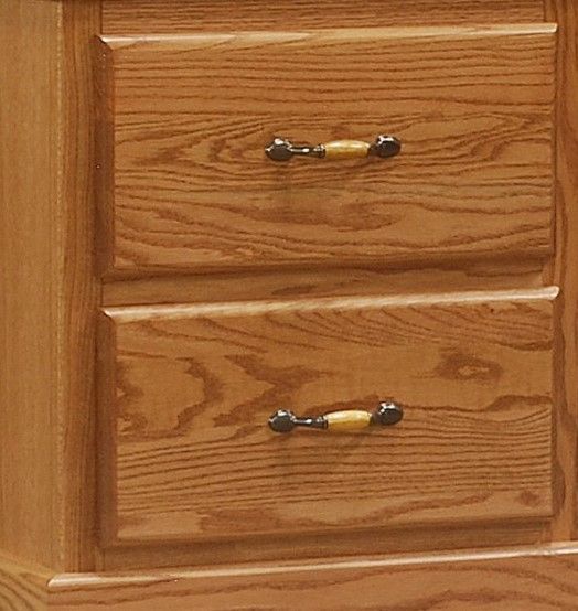Wolfcraft Furniture Vesper Brown 2-Drawer Nightstand-3