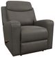 La-Z-Boy® Emmons Pewter Leather Manual Rocking Recliner -0