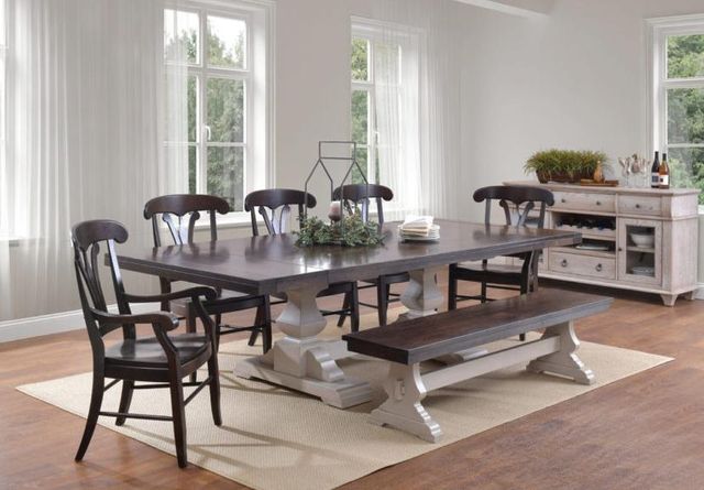 Urban Collections by Yutzy Woodworking Empire Retreat White Oak/Shell Dining Bench-1