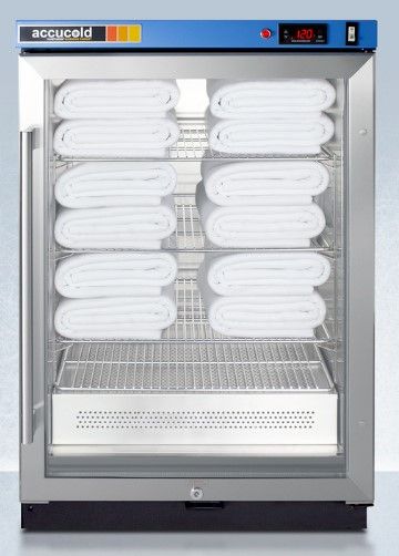 Summit® Stainless Steel 24'' Single Chamber Right Hinge Warming Cabinet-2