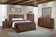 Elements International Warner Chestnut Dresser and Mirror-2