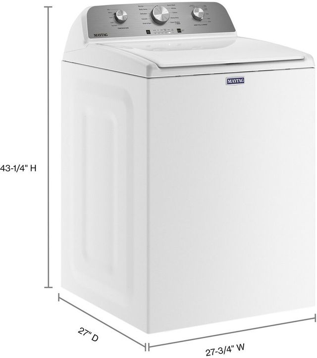 Maytag® 5.2 Cu. Ft. White Top Load Washer-6