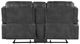 Homelegance® Newnan Gray Manual Double Glider Reclining Loveseat-4