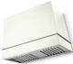 La Cornue CornuFé Loge 44" Pure White Wall Mounted Range Hood with Satin Chrome Trim-0