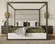 VIG Furniture Modrest Manhattan Canopy Gray Eastern King Panel Bed-1